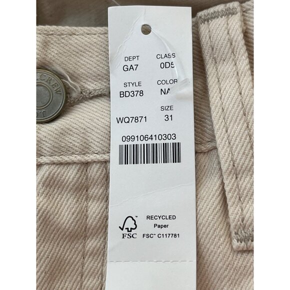 J.Crew Full Length Classic Straight Womens Jeans Size 31 NWT - Picture 6 of 10